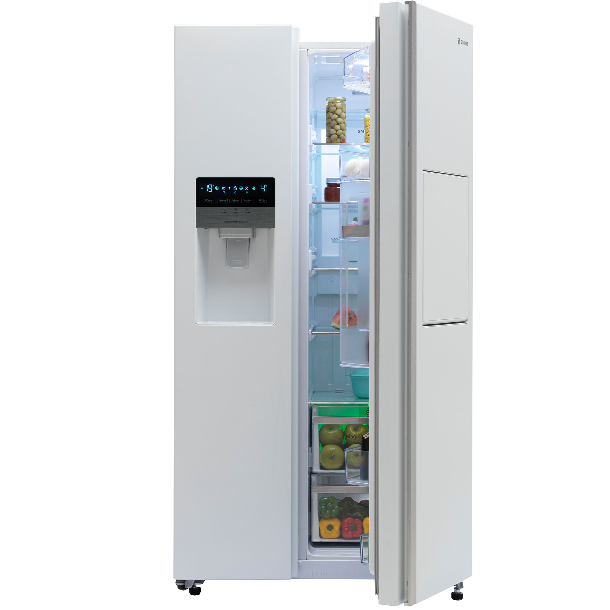 یخچال و فریزر ساید بای ساید 32 فوت اسنوا مدل SN8-2032GW یخچال و فریزر ساید بای ساید 32 فوت اسنوا مدل SN8-2032GW