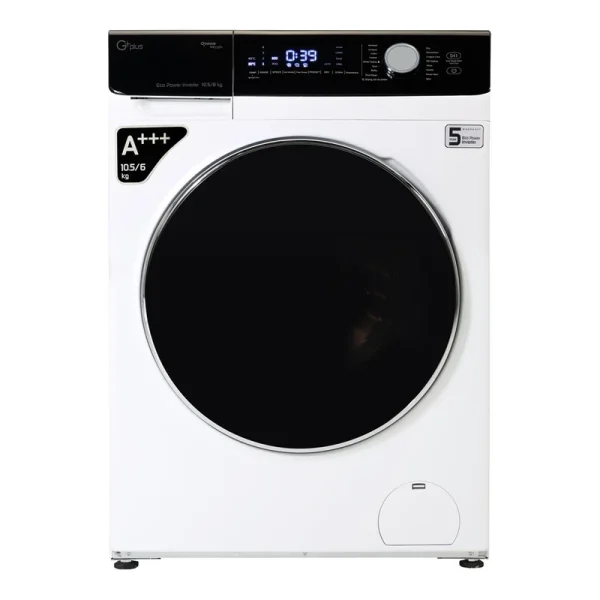 ماشین لباسشویی جی پلاس مدل GWM-P105W ظرفیت 10.5 کیلوگرم