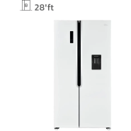 یخچال و فریزر ساید بای ساید 28 فوت جی پلاس مدل GSS-P7535W