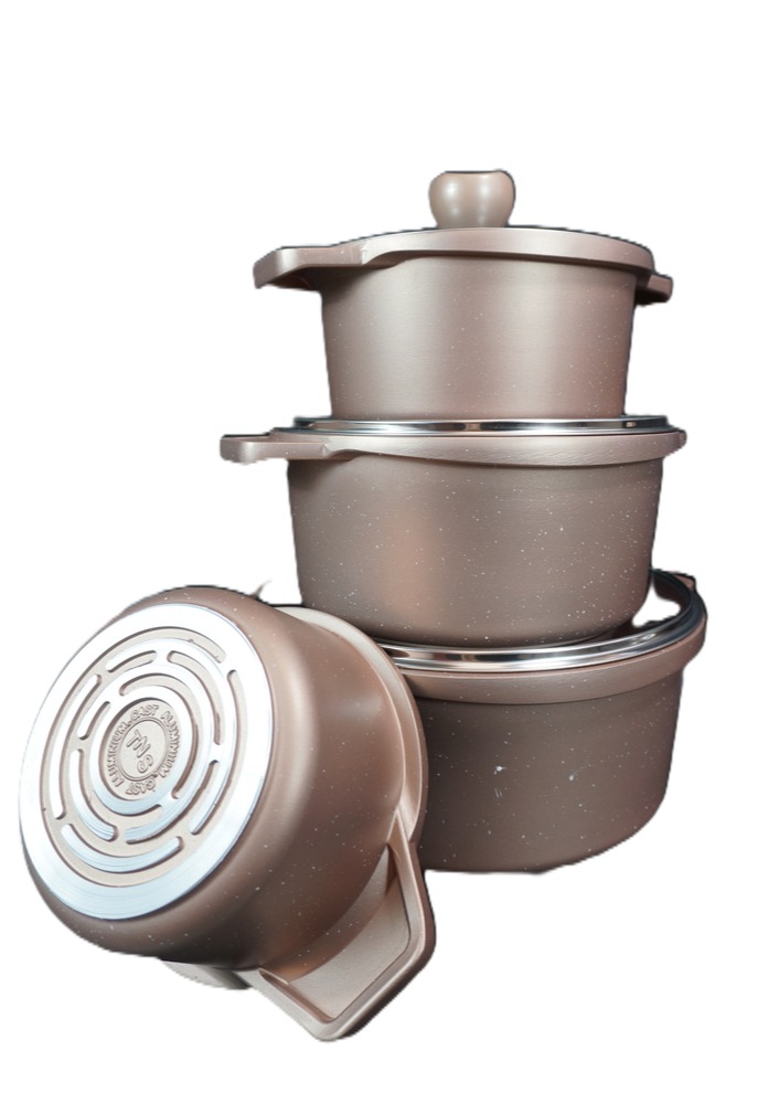 سرویس قابلمه دو رو گرانیت کد 8500-beige
