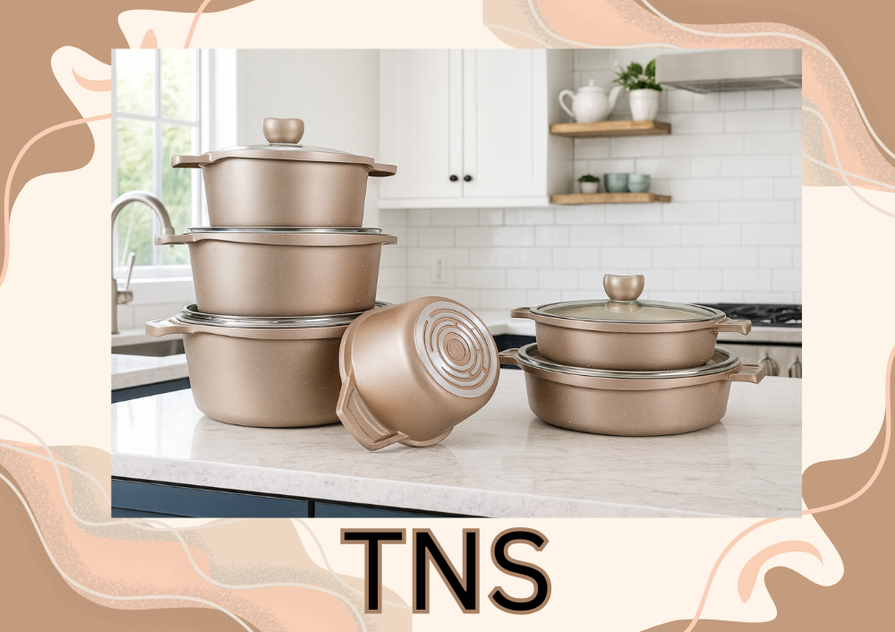 سرویس قابلمه دو رو گرانیت کد 8500-beige - گالری